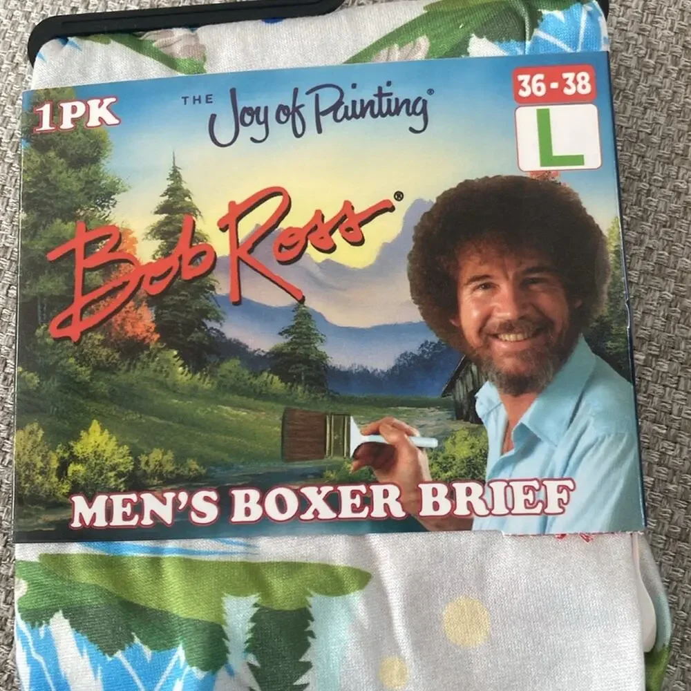 Bob Ross the joy of painting mens boxer briefs